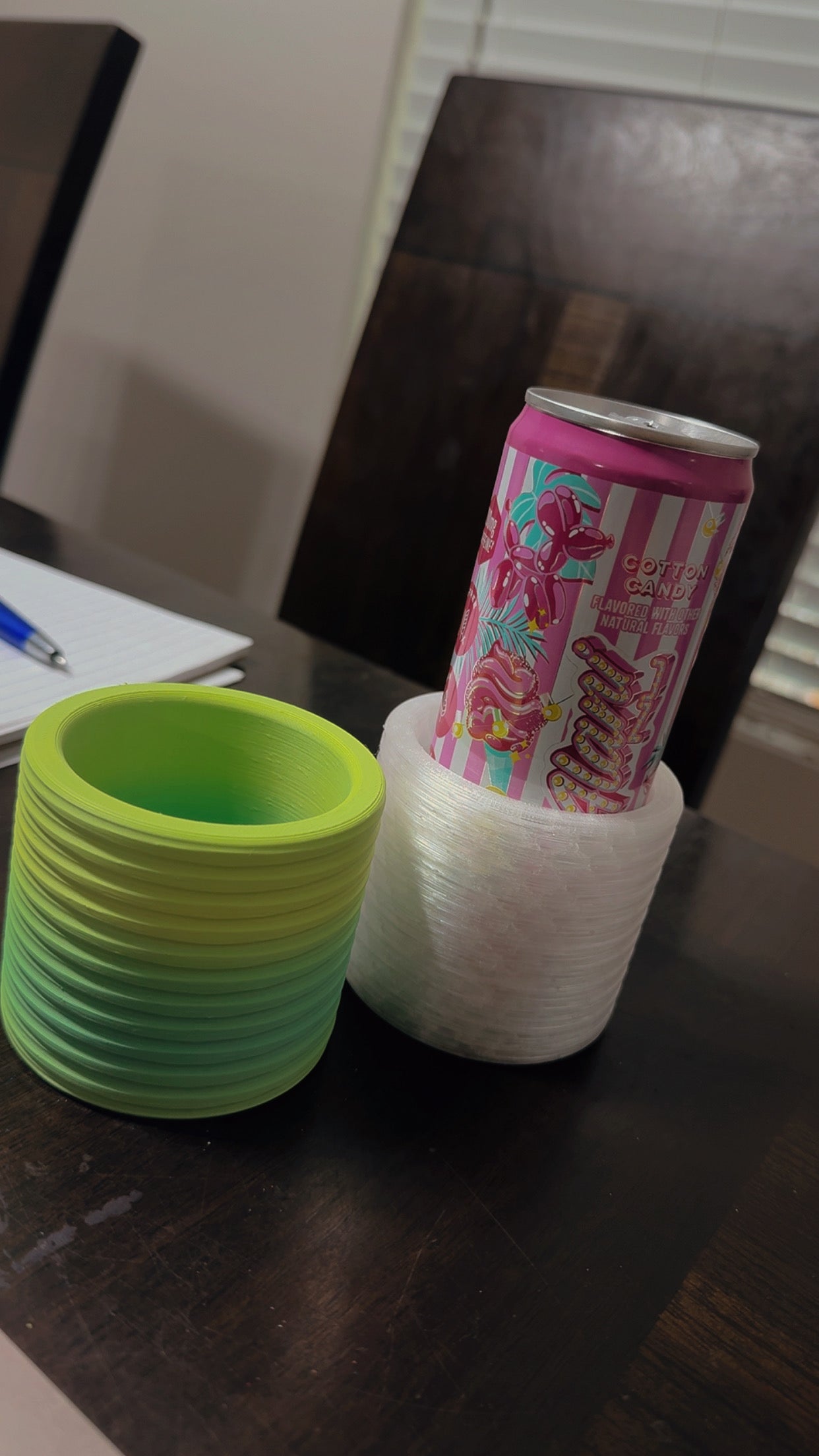 3D Printed Slim Can Cup Holder Adapter – Pick Your Color