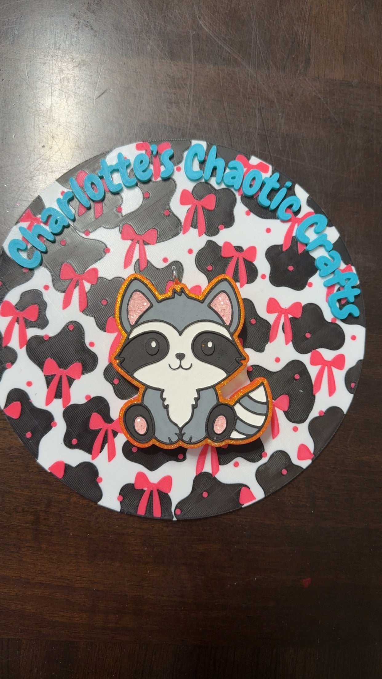 Raccoon car freshie