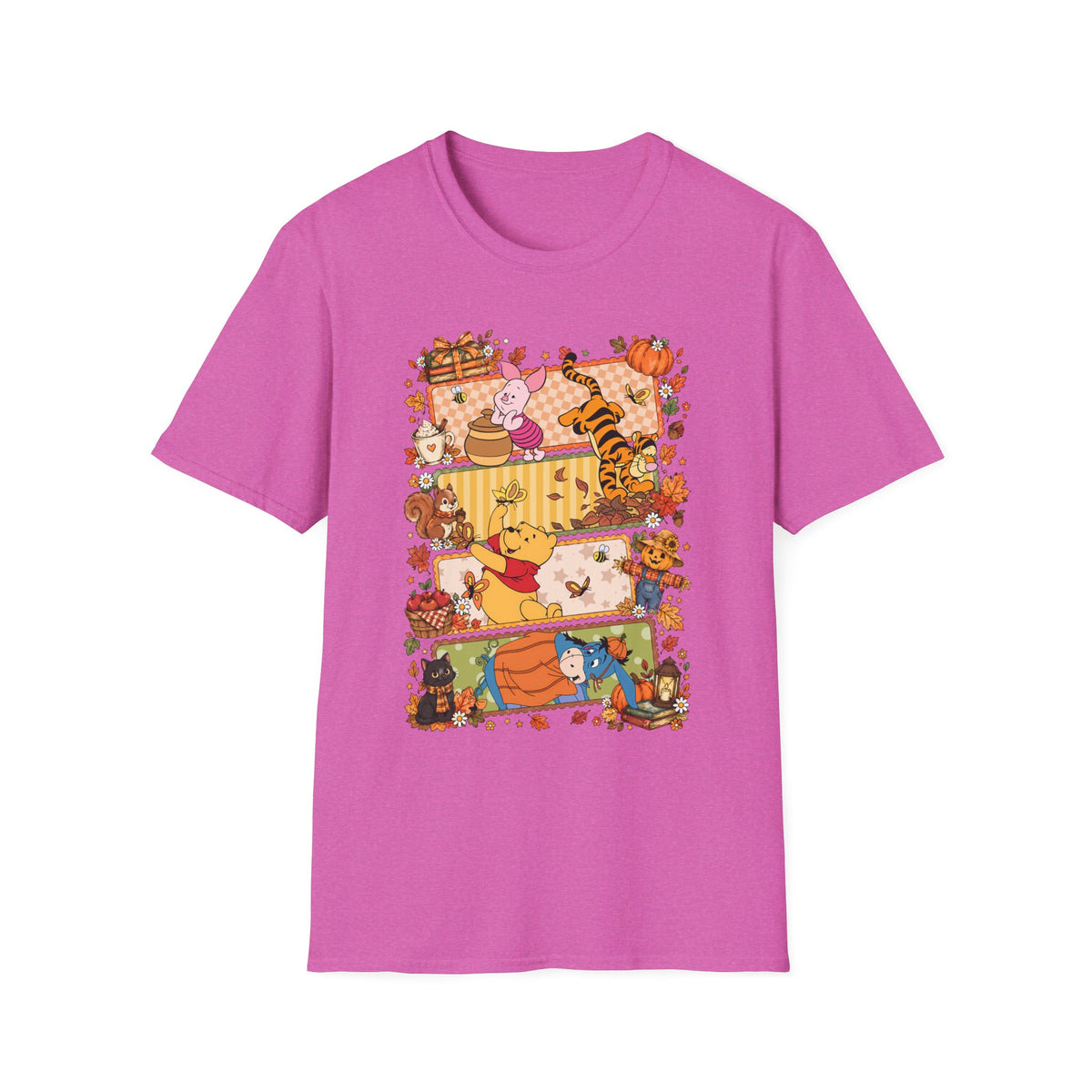 Fall Cat Harvest T-Shirt — Cute Kittens Pumpkin Patch Autumn Tee