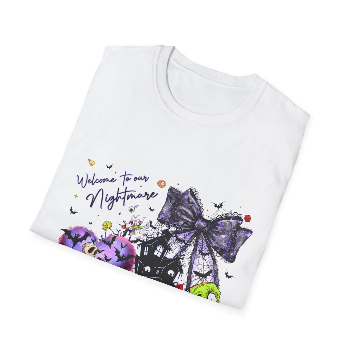 Nightmare Halloween T-Shirt — Oogie, Zero & Haunted House Graphic Tee