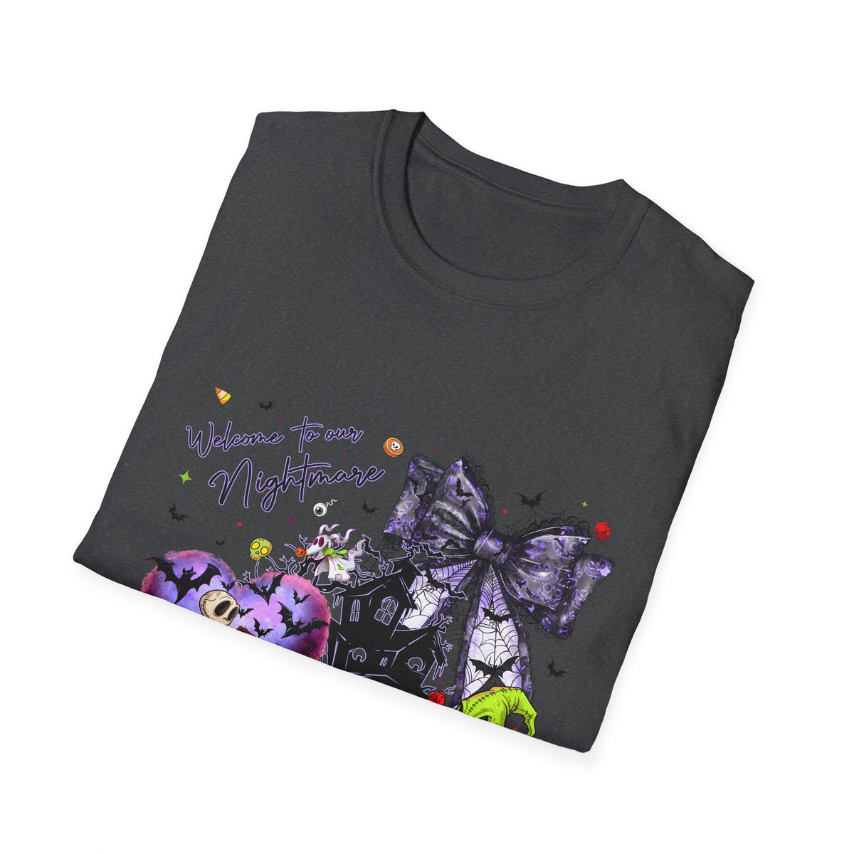 Nightmare Halloween T-Shirt — Oogie, Zero & Haunted House Graphic Tee