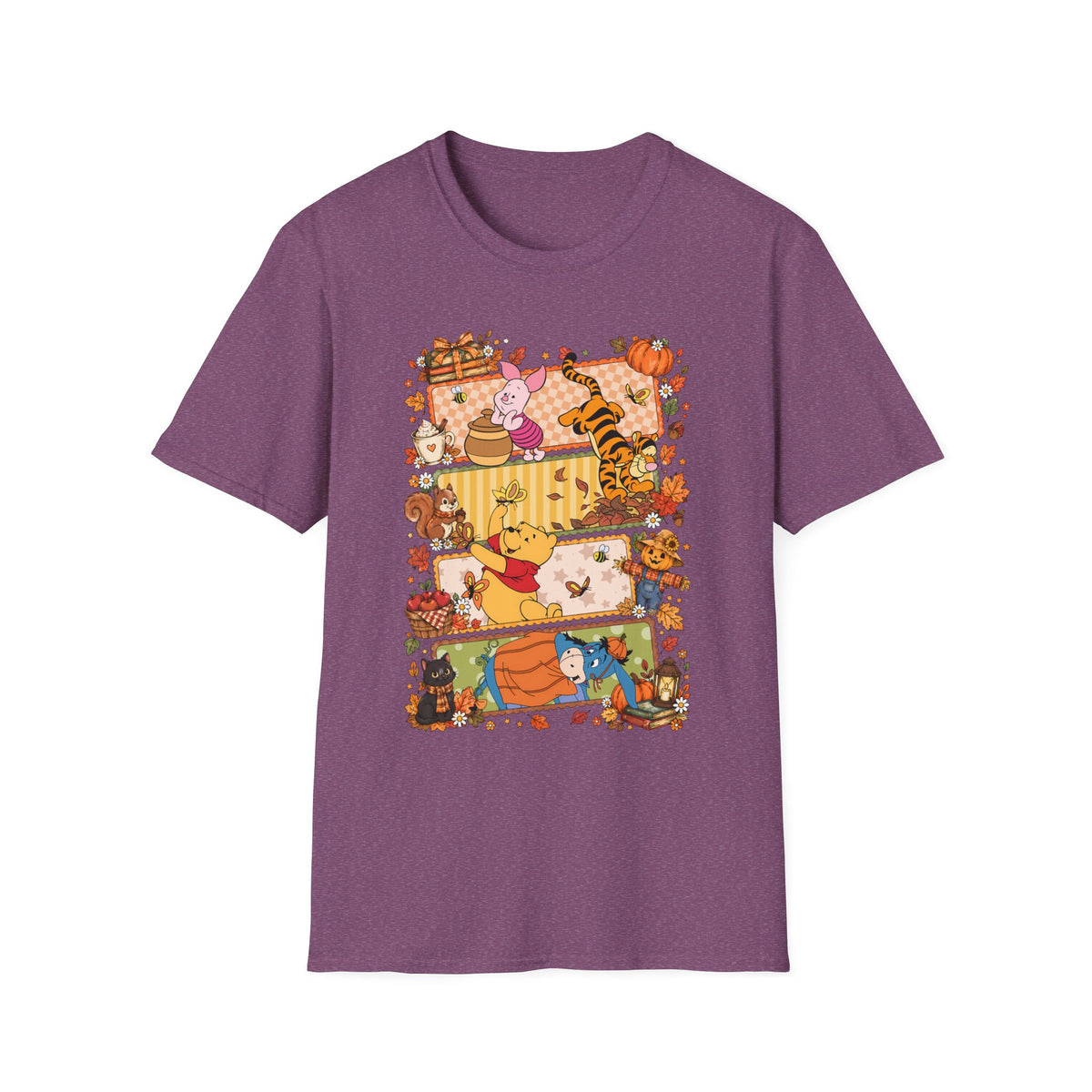 Fall Cat Harvest T-Shirt — Cute Kittens Pumpkin Patch Autumn Tee