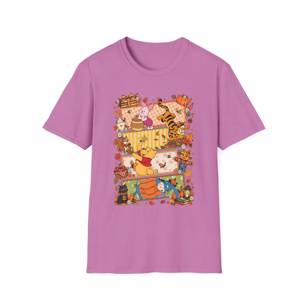 Fall Cat Harvest T-Shirt — Cute Kittens Pumpkin Patch Autumn Tee