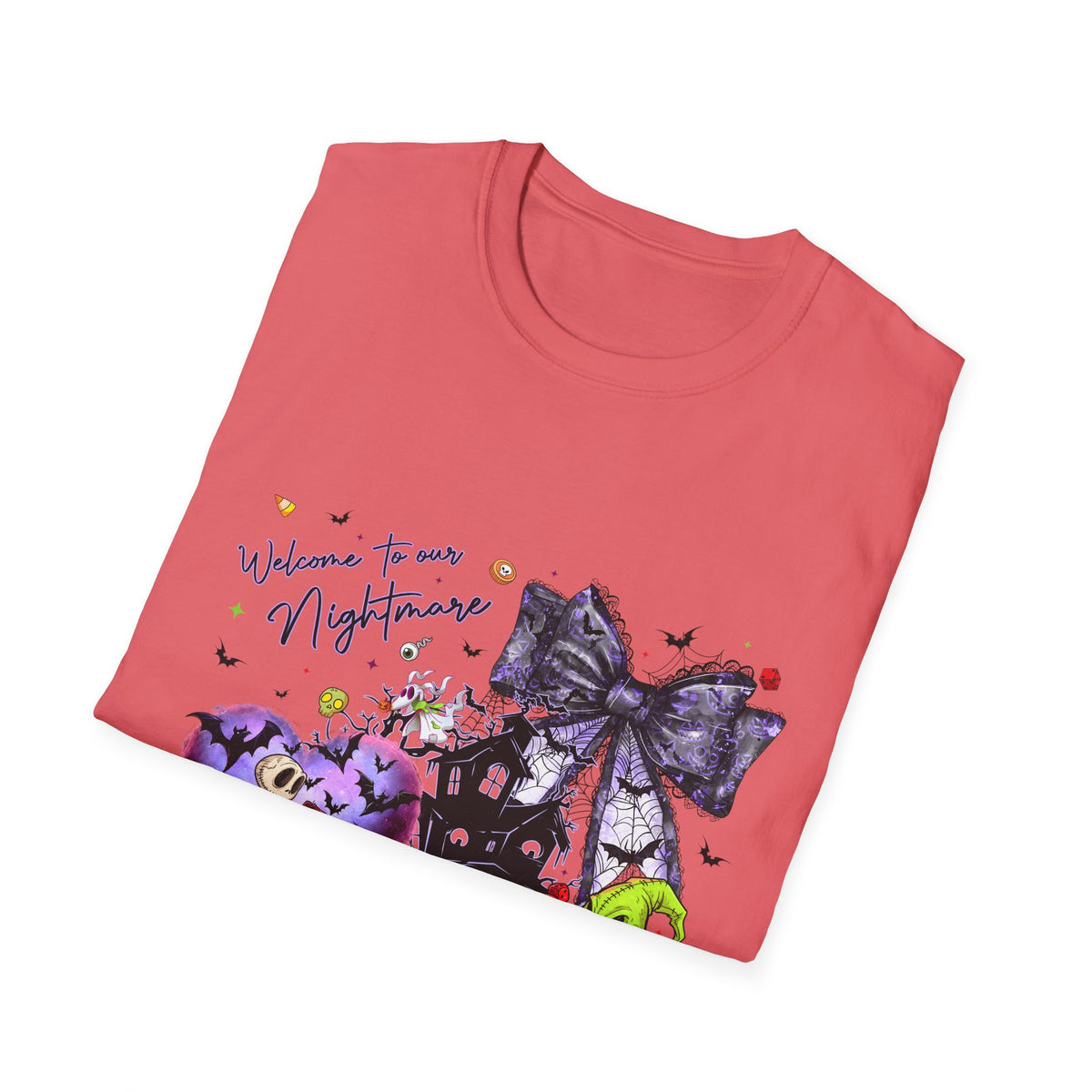 Nightmare Halloween T-Shirt — Oogie, Zero & Haunted House Graphic Tee
