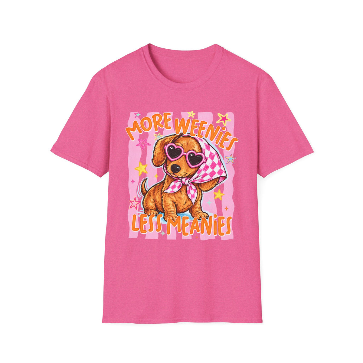 More Weenies Less Meanies Dachshund T-Shirt
