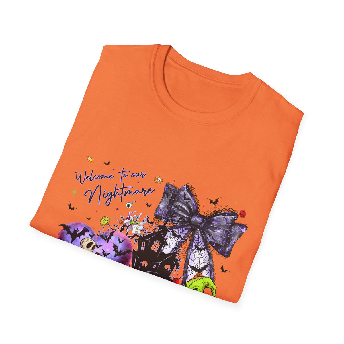 Nightmare Halloween T-Shirt — Oogie, Zero & Haunted House Graphic Tee