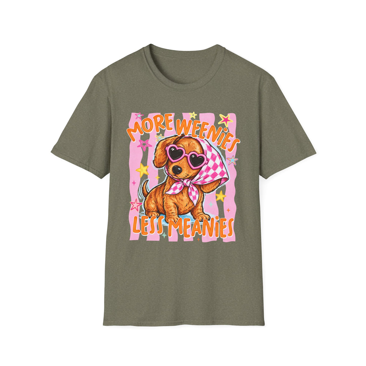 More Weenies Less Meanies Dachshund T-Shirt