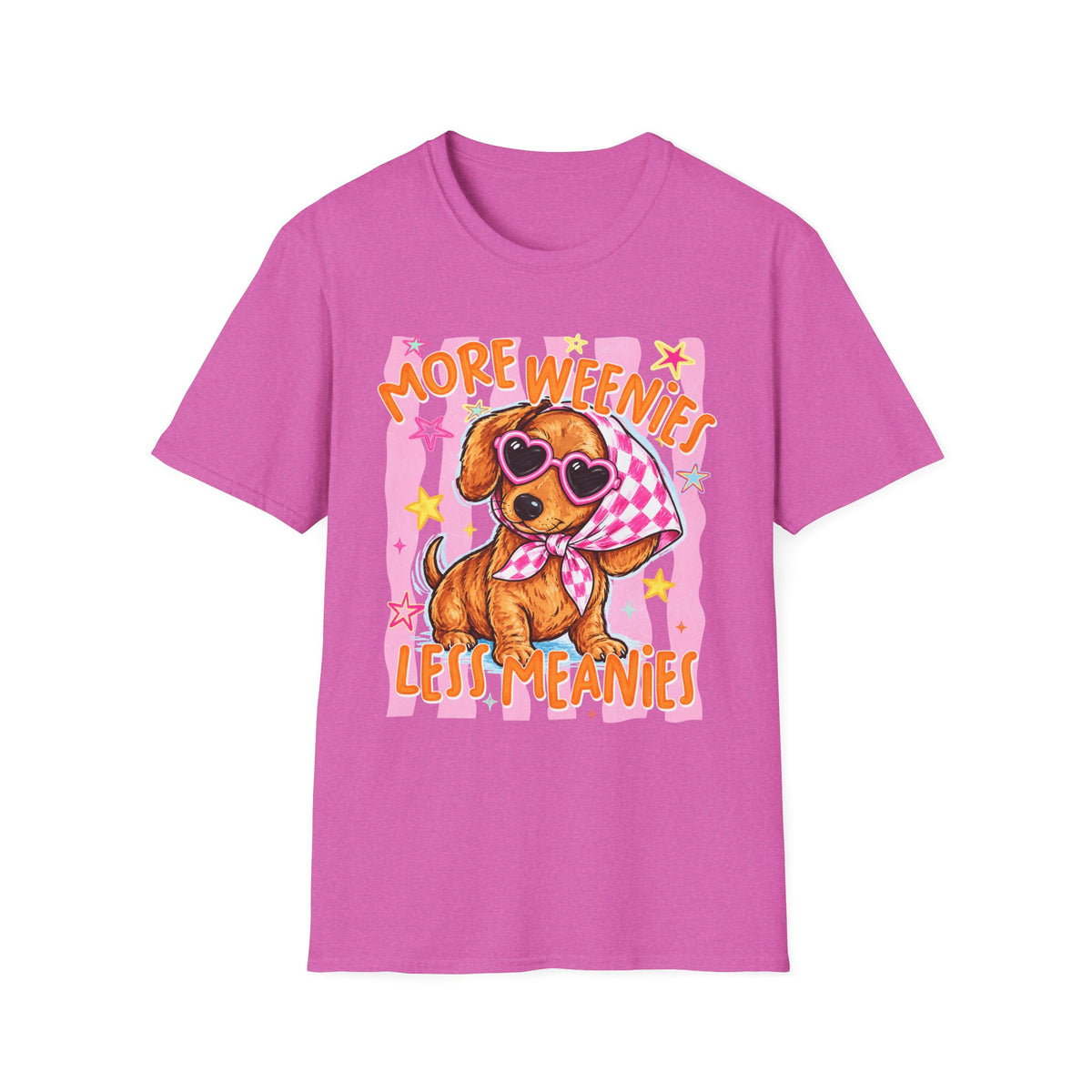 More Weenies Less Meanies Dachshund T-Shirt