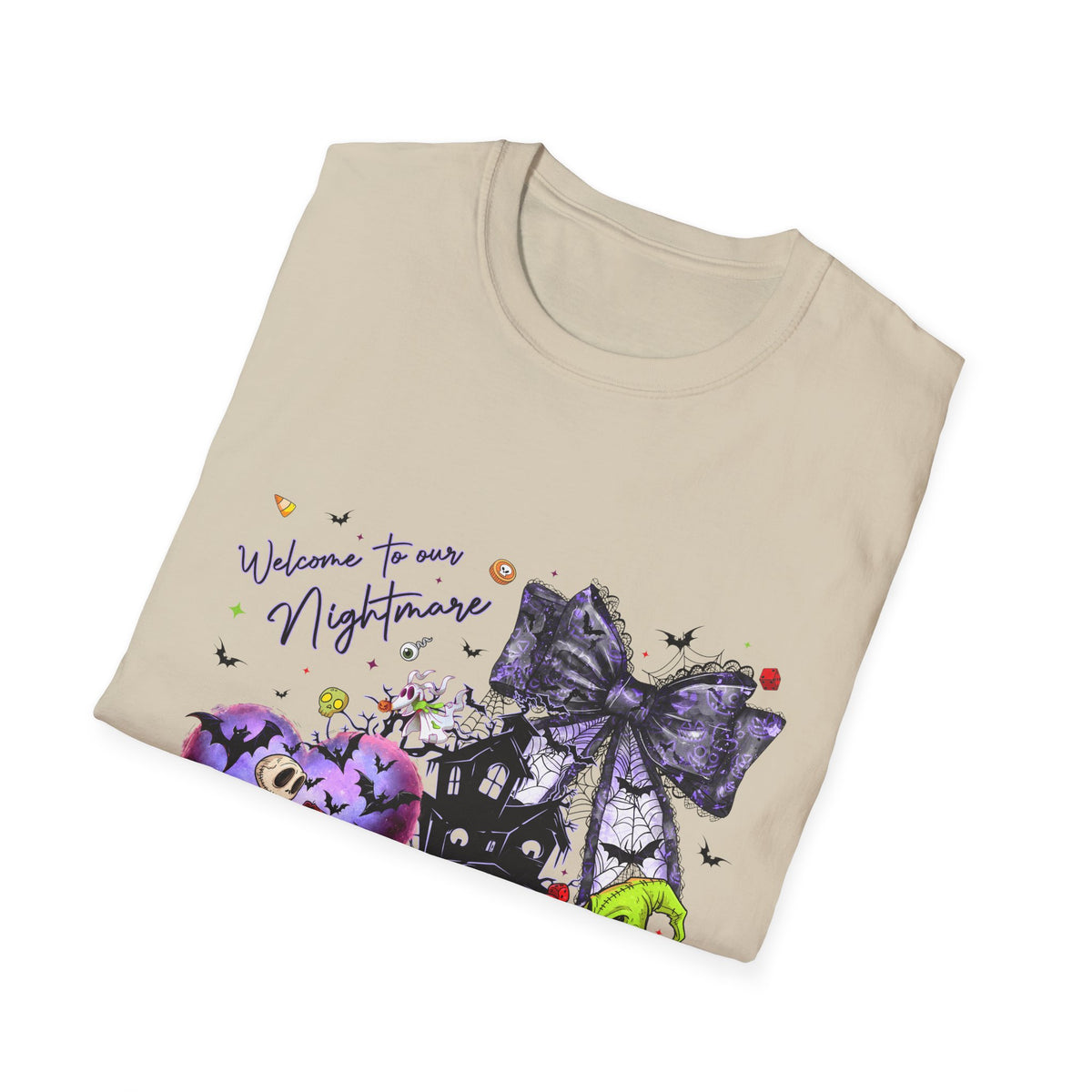 Nightmare Halloween T-Shirt — Oogie, Zero & Haunted House Graphic Tee
