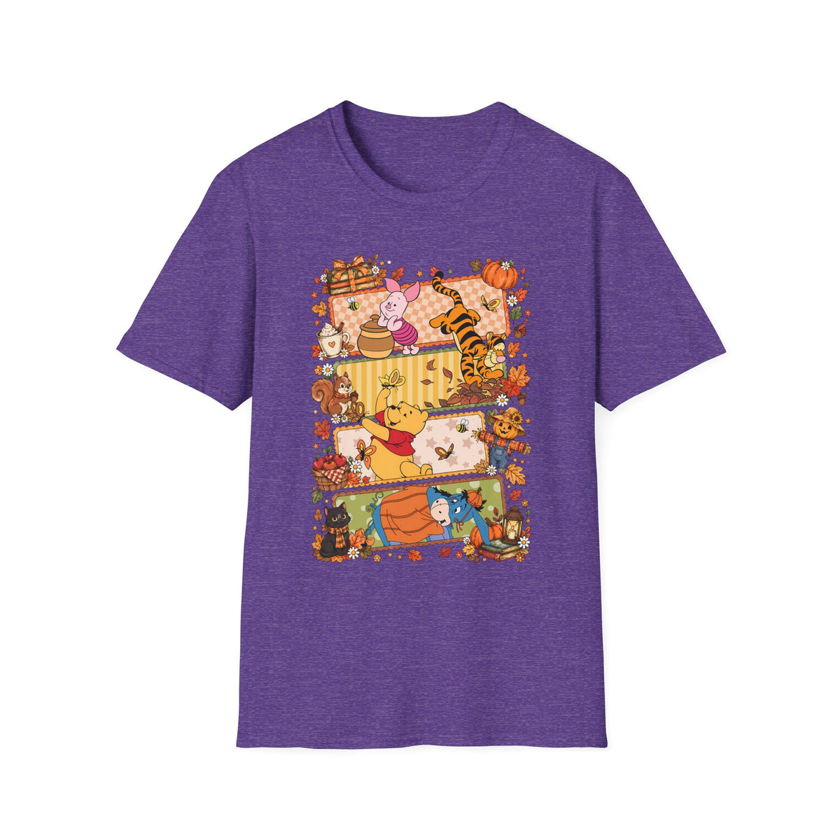 Fall Cat Harvest T-Shirt — Cute Kittens Pumpkin Patch Autumn Tee