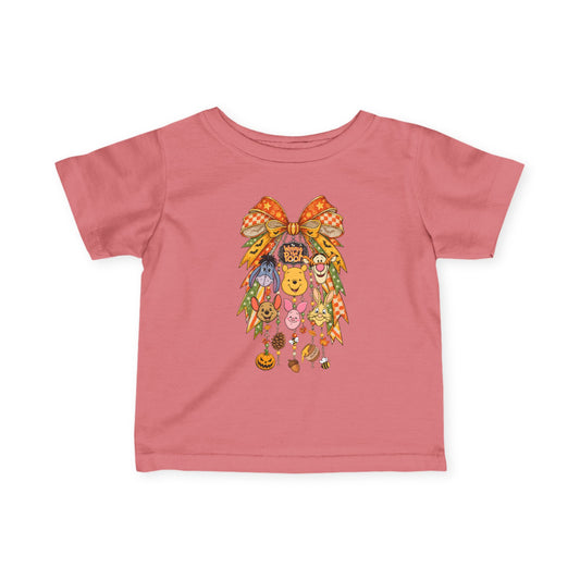 Infant Tee — Autumn Harvest Bow & Cute Fall Icons