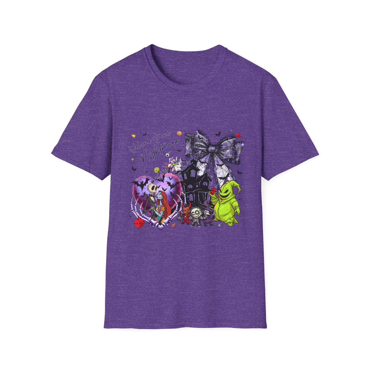 Nightmare Halloween T-Shirt — Oogie, Zero & Haunted House Graphic Tee