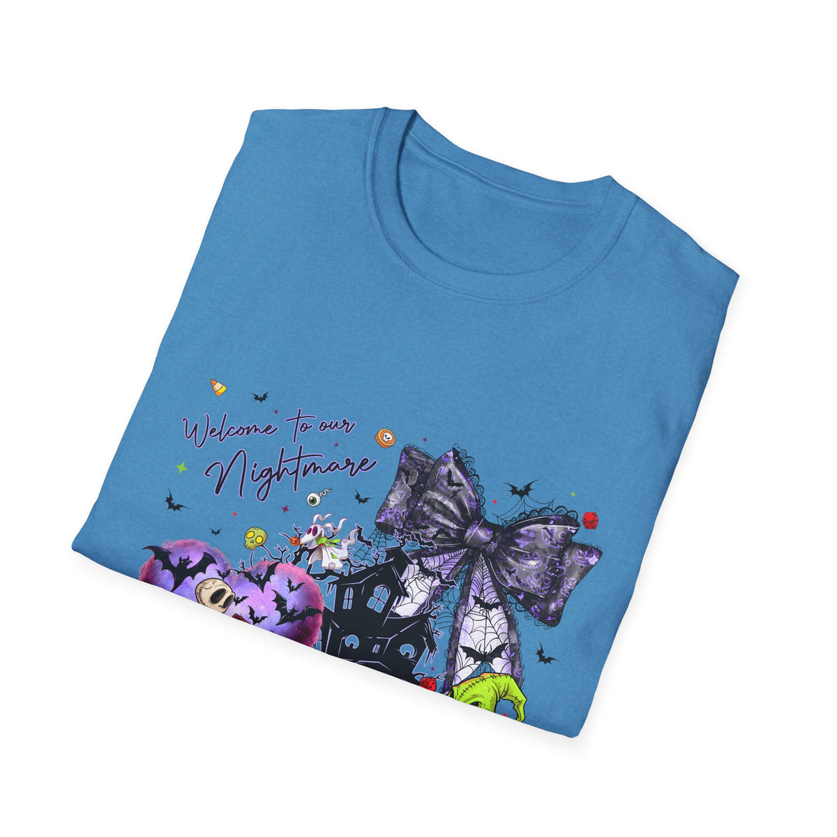 Nightmare Halloween T-Shirt — Oogie, Zero & Haunted House Graphic Tee