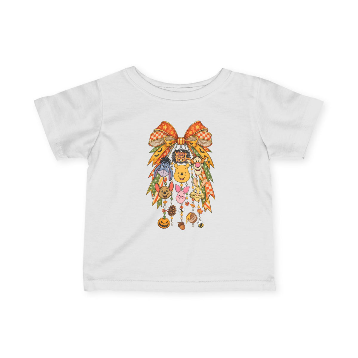 Infant Tee — Autumn Harvest Bow & Cute Fall Icons