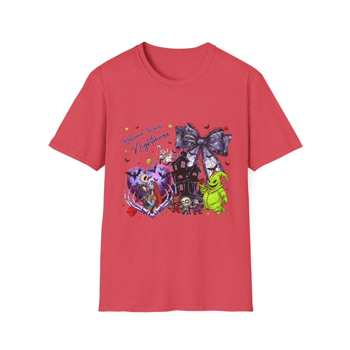 Nightmare Halloween T-Shirt — Oogie, Zero & Haunted House Graphic Tee