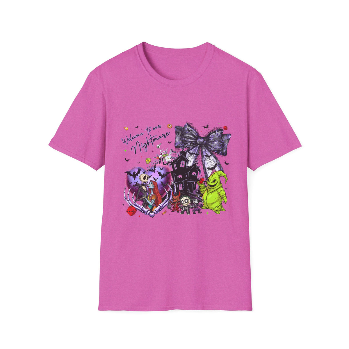 Nightmare Halloween T-Shirt — Oogie, Zero & Haunted House Graphic Tee