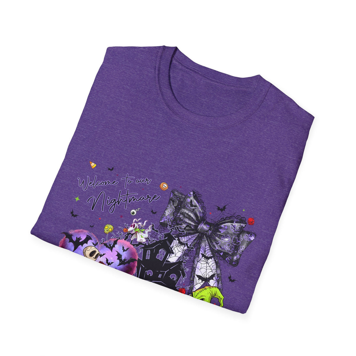Nightmare Halloween T-Shirt — Oogie, Zero & Haunted House Graphic Tee
