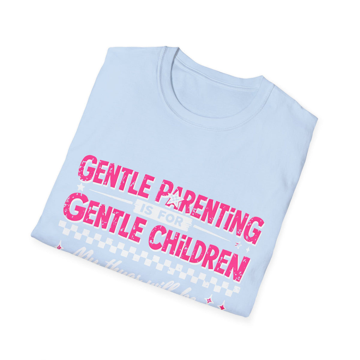 Gentle Parenting Tee — "Gentle Parenting Gentle Children" Pink Graphic T-Shirt