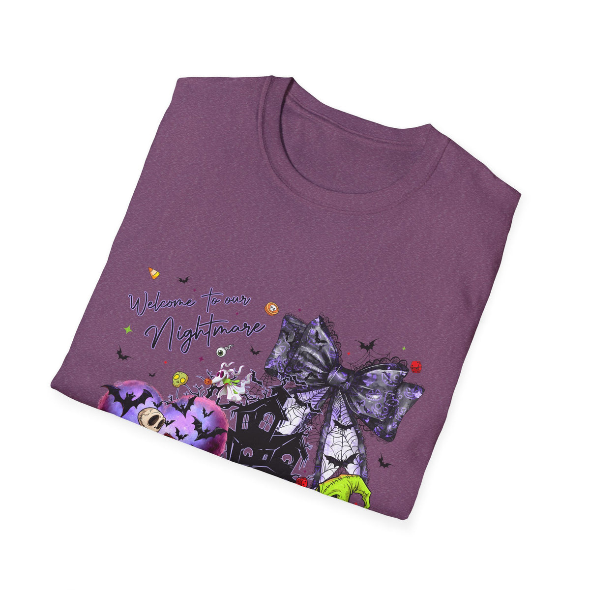Nightmare Halloween T-Shirt — Oogie, Zero & Haunted House Graphic Tee
