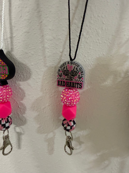 Bad habits freshie hanger