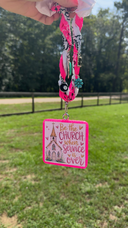 "Be the Church" car freshie