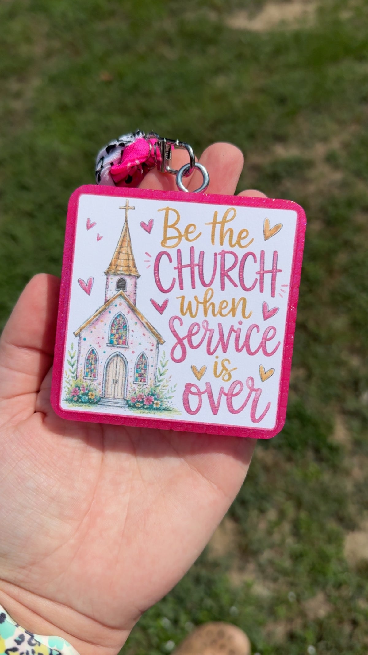 "Be the Church" car freshie